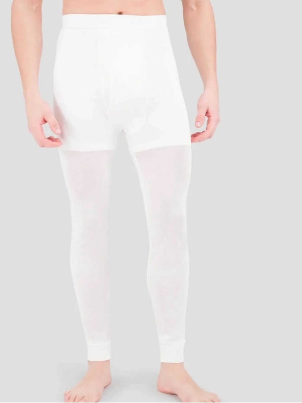 Terramar Thermasilk Long Mens S White Silk Thermal Base Layer Pants